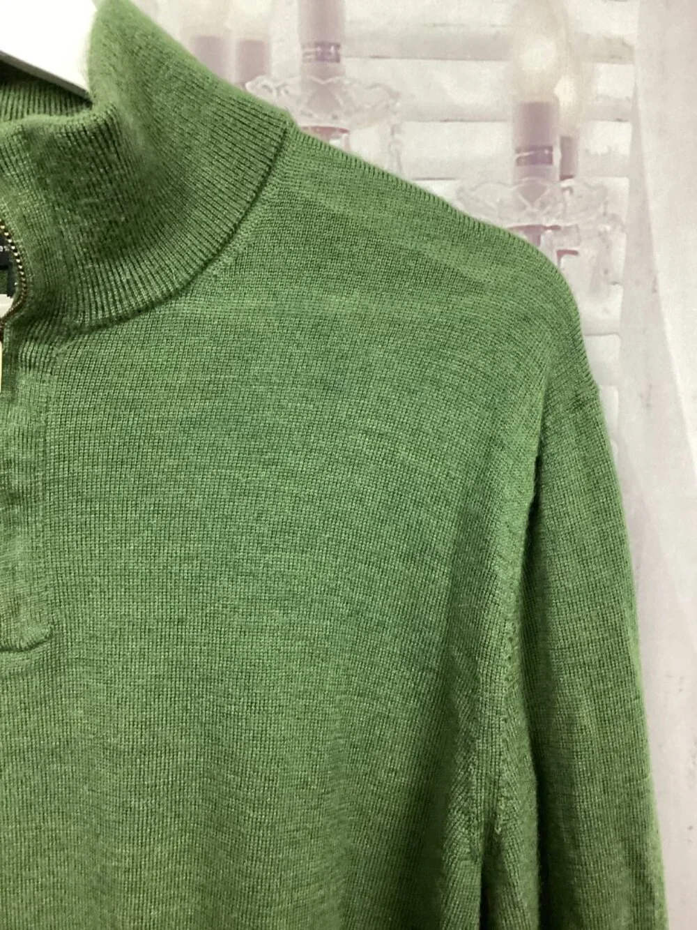 Banana Republic Merino Wool Green Sweater L